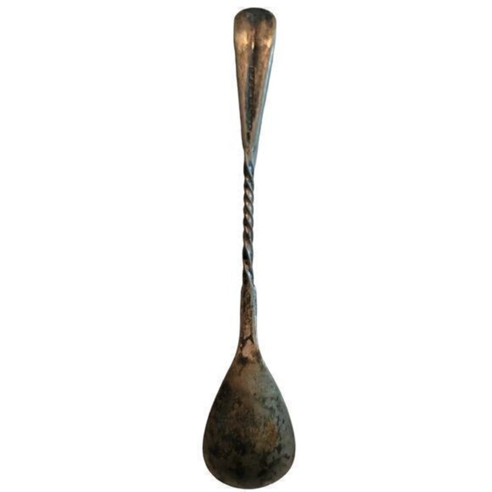 Antique Twisted Handle‎ NF Silver Co 1877  Egg Spoon